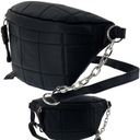 DÁMSKA TAŠKA NÁSTENNÁ CROSSBODY TAŠKA NA RAMENO ČIERNA PREŠÍVANÁ