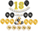 Sada balónových dekorácií 18. narodeniny Ľubovoľné meno