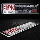 1 kus x hliníkové výfukové potrubie s logom YOSHIMURA