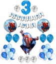 Sada Spider-Man 3 narodeninové balóny + meno