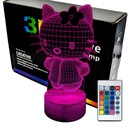 Hello Kitty 3D LAMP nočná LED lampa