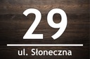 HLINÍKOVÝ štítok s domovým číslom