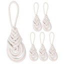 6 ks Rope Knot Krúžky na obrúsky Obrúsok v rustikálnom štýle