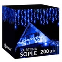 ICILS 200LED VONKAJŠIE LAMPY SVETLÁ 8 m HRUBÝ ZÁCLONU SVETELNÝ VENČEC