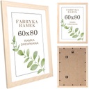 Rám 60x80, borovicový fotorámik, surové rámy