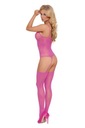 Kvetinka - Neon Pink 6268 Bodystocking S-L ružová