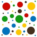CIRCLES POTTIES DOTS samolepiace samolepky 495 ks