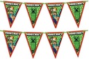 GIRLAND BANNER MINECRAFT CREEPER TNT DARČEK 230cm
