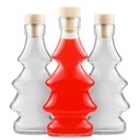 5x VIANOČNÁ FĽAŠA 3D VIANOČNÝ STROMČEK 100ML ZA DARČEK