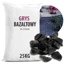 Black Grits Dekoračný čadičový kameň do záhrady 25KG