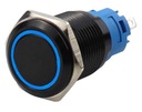 MONOSTABILNÝ OKAMŽIKOVÝ TLAČIDOVÝ SPÍNAČ LED 19mm 5A 12V ODOLNÝ VANDALU