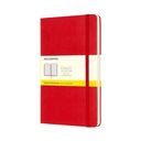 L Moleskine Klasický červený kockovaný zápisník