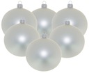 Sklenené vianočné gule LIGHT SILVER 100 mm