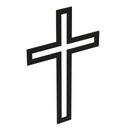 Kovový kríž na stenu SAVIOR 500 Black