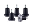 Nohy na otočnú stoličku, priemer 11 mm, HIGH BLACK