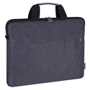 Elegantné šedé polyesterové puzdro na notebook na 15,6