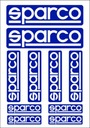 Sada nálepiek s logom Sparco 10 ks