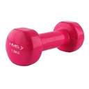 Vinylové činky 1,5 kg HMS IDEÁLNE NA FITNESS PRE ŽENY