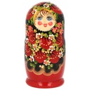 Drevená bábika, MATRIOSHKA BABUSHKA 5v1, 19 cm