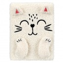 Plyšový zápisník B6 White Cat STARPAK 502129