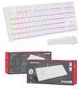 Genesis Thor 404 TKL White Mechanická klávesnica Kailh Box Brown White