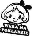 Nálepka WERA IN THE CAR do auta 18x15 farieb