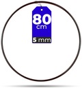 Circle Macrame Ráfik ČIERNA 80 cm 5 mm HRUBÝ DRÔT