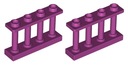 LEGO plot zábradlia 1x4x2 purpurová 2ks 15332 NOVINKA