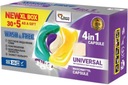 Wash&Free 4v1 Universal Laundry Capsules – Jazmín a Levanduľa – 35 kusov