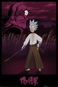Nástenný plagát Rick and Morty Samurai 61x91,5 cm