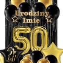 50. narodeniny BALÓNY 50. narodeniny BANNER + MENO