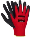 RUKAVICE VERKEN ONYX OHS veľ 10-L POTAŽENÁ PRUHOVANÝM LATEXOM 12 párov