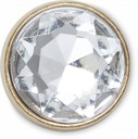 Crocs Jibbitz Pin do topánok Gold Clear Gem