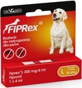 Fiprex L pre psov do 20-40 kg proti blchám a kliešťom