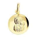 Częstochowa zlatý medailón vo vyrezávanom kruhu 333