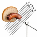 Kovové STICK STICK STICKS, čierne podpery na táborák, 10 ks, 62 cm