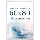 Rám 60x80 hliníkový strieborný fotorámik