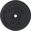 LIATIENOVÁ ZÁVAŽOVÁ PLATnička na činky 15 KG ENERO FIT fi 26,5 mm