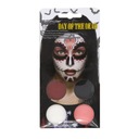Make-up sada farieb na tvár a halloweensky štetec na lebku