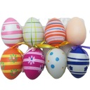 Veľkonočné ozdobné vajíčka, farebné veľkonočné plastové vajíčko