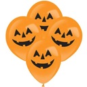 LED latexové BALÓNKY so svietiacimi tekvicami HALLOWEEN x4