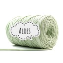 Plochý polyesterový šnúr 5 mm pimotka - aloe vera