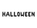 FÓLIOVÝ BALÓN S PÍSOM HALLOWEEN, ČIERNA 18'' 46cm