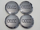 4x Kryty Kryty na ráfiky AUDI 69 mm 4B0601170A šedá