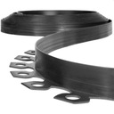 Flexibilná obruba trávnika 4 cm x 10 m, čierna