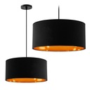 MODERNÉ ČIERNOZLATÉ ZÁVISNÉ LAMPY LUSTER 36CM