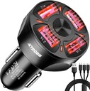 4x USB nabíjačka do auta + kábel Xtrobb 19907