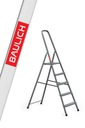 Jednostranný oceľový domáci rebrík s 5 schodíkmi