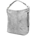 Veľká semišová kožená taška CROCO shopper