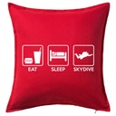 Vankúš EAT SLEEP SKYDIVE 50x50 darček